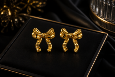 KOKONA ÉLÉGANCE BOW  EARRINGS