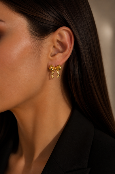 KOKONA ÉLÉGANCE BOW  EARRINGS