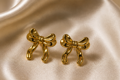 KOKONA ÉLÉGANCE BOW  EARRINGS