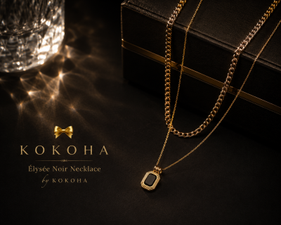 Élysée Noir Necklace by КОКОНА