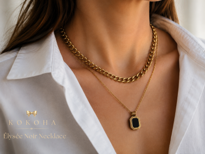 Élysée Noir Necklace by КОКОНА