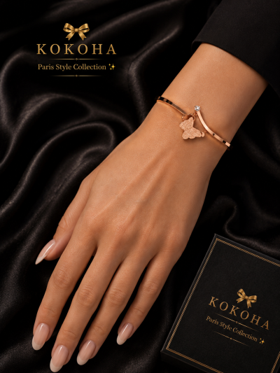 Rosé Butterfly Bracelet