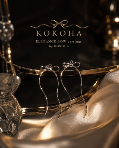 ÉLÉANCE BOW earrings by KOKOHA