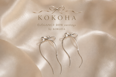 ÉLÉANCE BOW earrings by KOKOHA