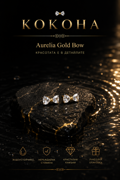 Aurelia Gold Bow by KOKOHA