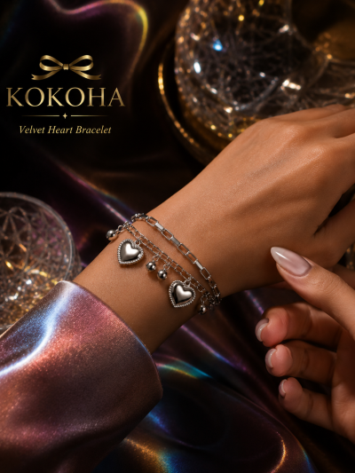 Velvet Heart Bracelet by KOKOHA