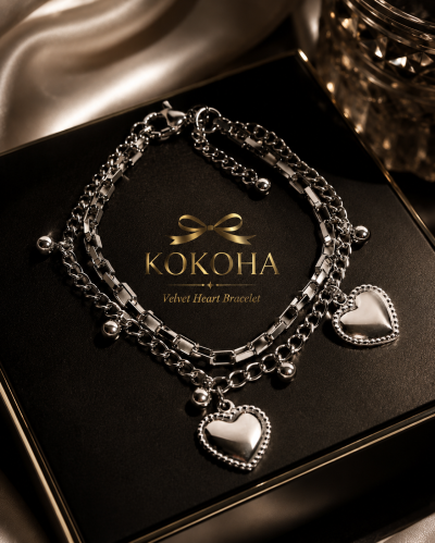 Velvet Heart Bracelet by KOKOHA