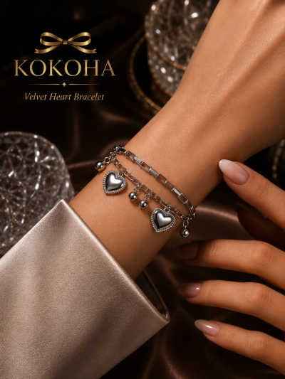 Velvet Heart Bracelet by KOKOHA