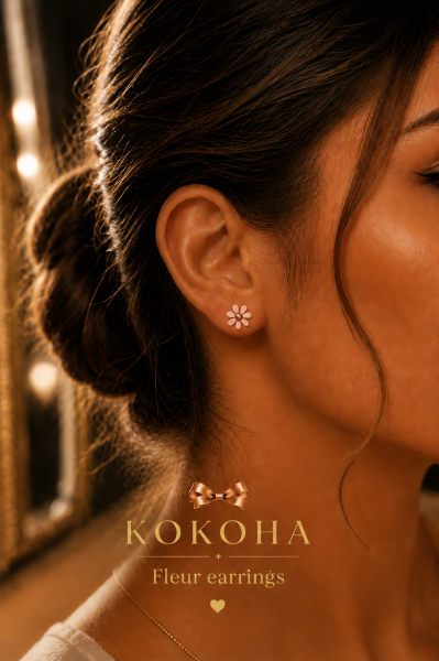 Fleur Rose  Earrings by КОКОНА