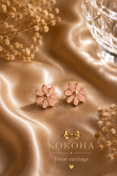 Fleur Rose  Earrings by КОКОНА
